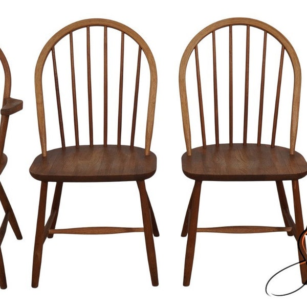 LF63579EC: Set of 4 ERIK OLE JORGENSEN Danish Modern Teak Dining Chairs