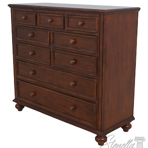 69725: ETHAN ALLEN Cherry Finish 9 Drawer Bedroom Chest Dresser