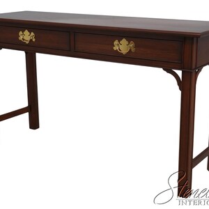 69503: HENKEL HARRIS Cherry 2 Drawer Console Table