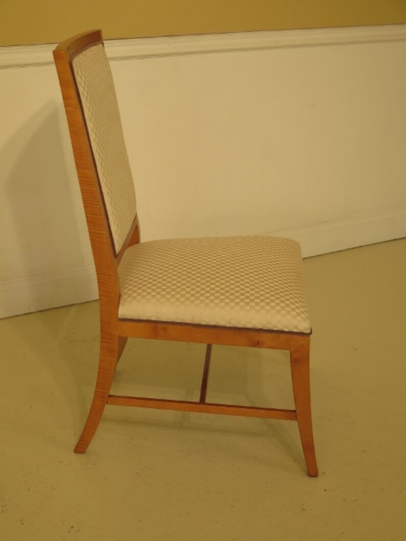 30199EC Set Of 4 BAKER Modern Design Upholstered Dining Room Chairs