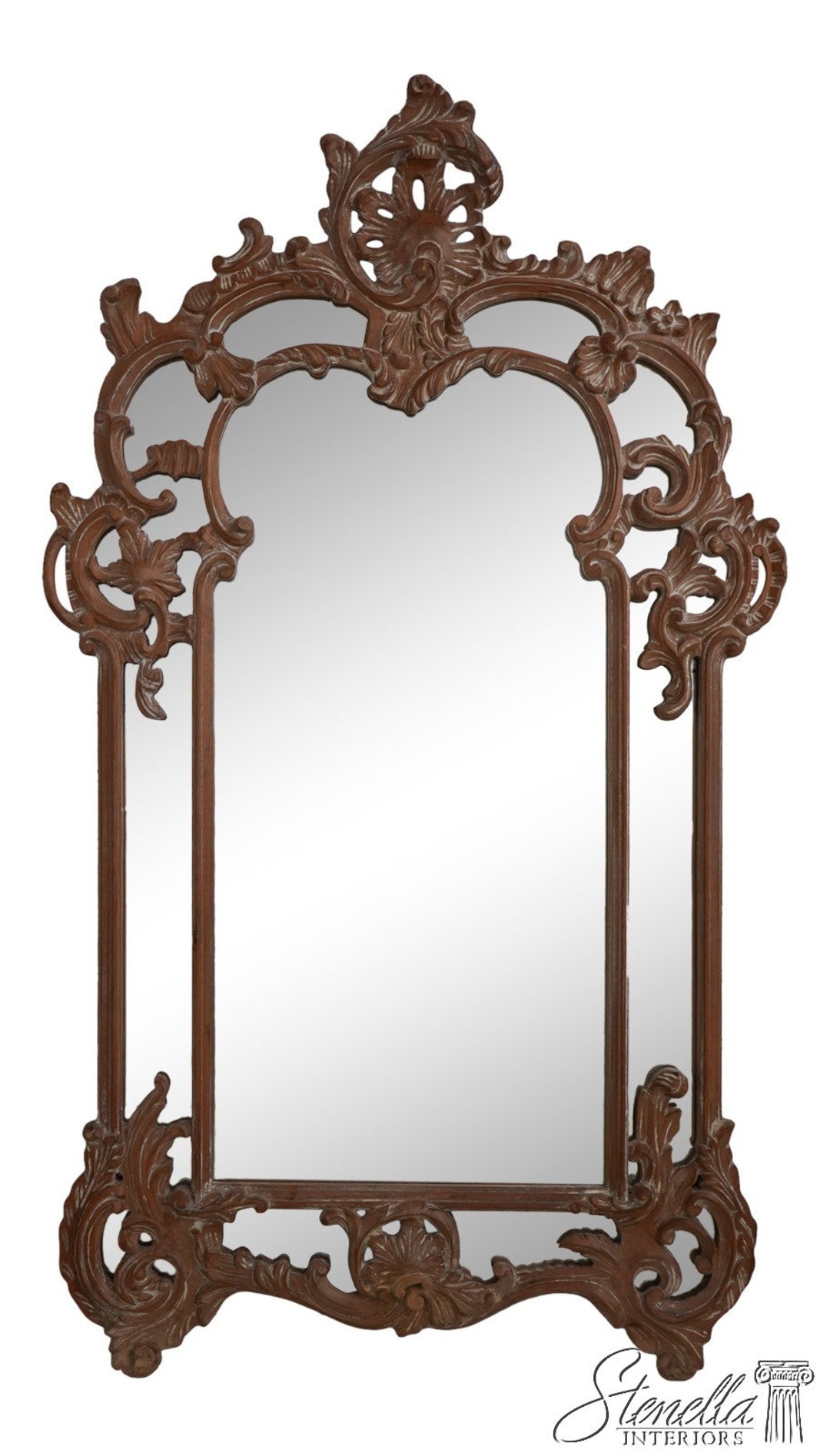 アンティーク鏡 62208EC: DECORATIVE CRAFTS Wood Carved Frame French Style Mirror