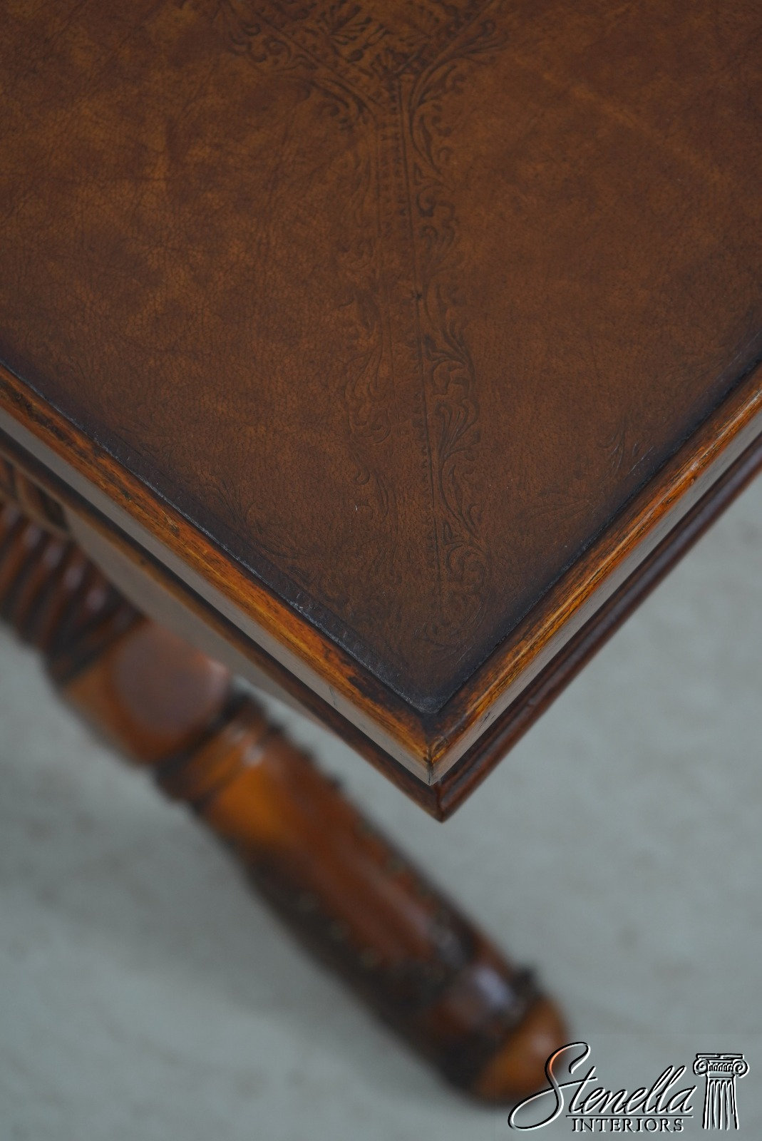 L64739EC: THEODORE ALEXANDER Leather Top Shoe Foot Coffee Table - Etsy