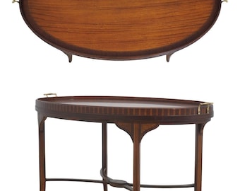 L72623: BAKER Historic Charleston Mahogany Tray Top Table