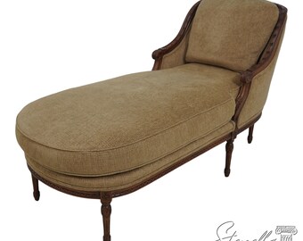 63999EC: HENREDON French Louis XVI Upholstered Chaise Lounge