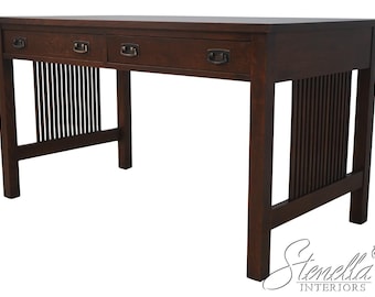 F72724: STICKLEY Mission Oak Spindle Writing Desk