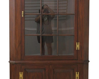 56375EC: Mahogany Corner Cabinet ~ Large 12 Pane by HENKEL HARRIS