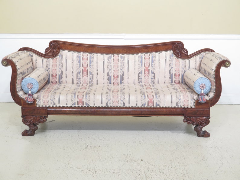 30723EC Antique Federal Style Duncan Phyfe Mahogany Sofa Etsy