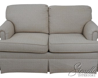 60153EC: ETHAN ALLEN Off White Upholstered Loveseat Sofa