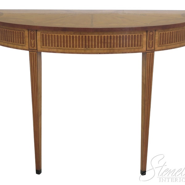 L19358EC: Adam Style High Quality Highly Inlaid Satinwood Console Table