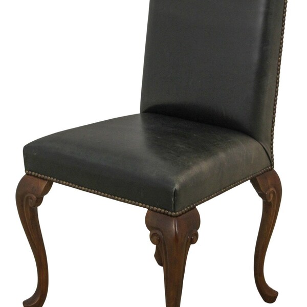Leather Queen Anne Chair - Etsy