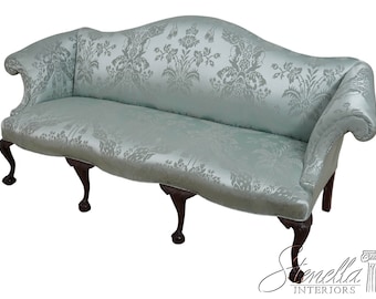 62450EC: Bench Made Hand Carved Vintage Chippendale Sofa