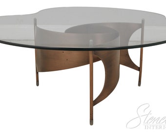 F59650EC: Modern Design Steel Base Glass Top Coffee Table