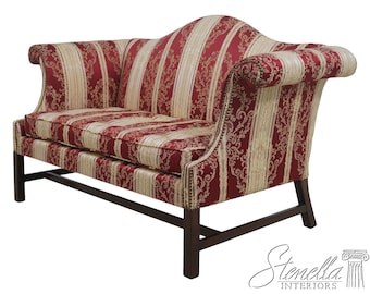 L71672: KITTINGER Colonial Williamsburg WA -1055 Mahogany Sofa Camelback Loveseat