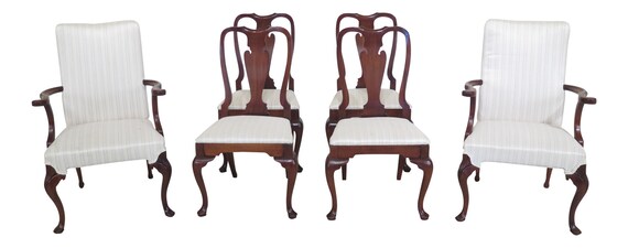 F47235ec Set Of 6 Hickory Chair Co Mahogany Dining Room Hickory Chair Co Mahogany Dining Room