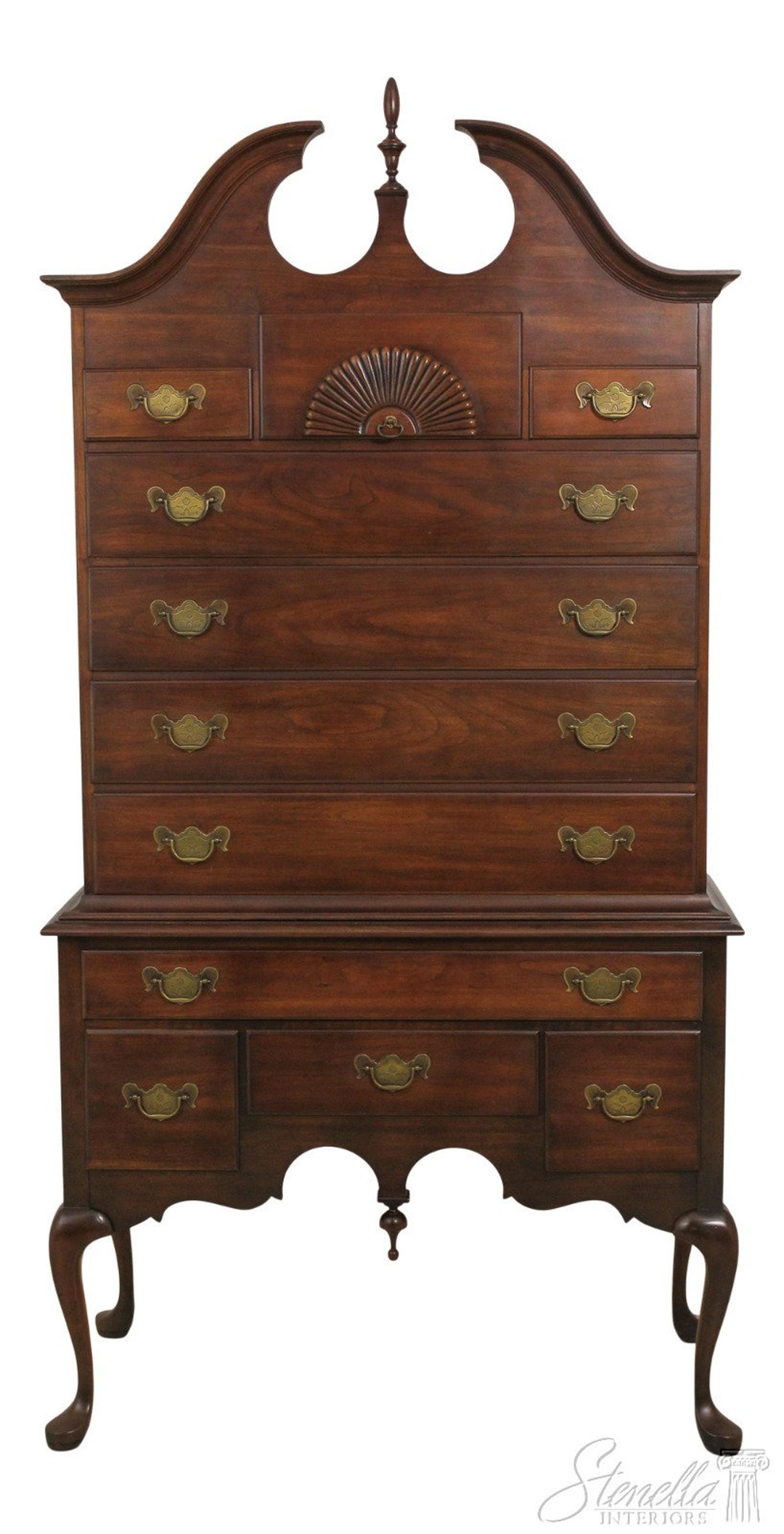 58853EC PENNSYLVANIA HOUSE Cherry Queen Anne Highboy Etsy
