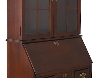 64185EC: JASPER Chippendale Style Cherry Secretary Desk