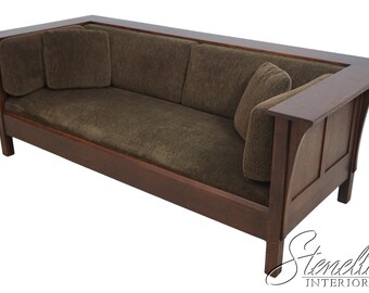 63767EC: STICKLEY Mission Oak Arts & Crafts Sofa