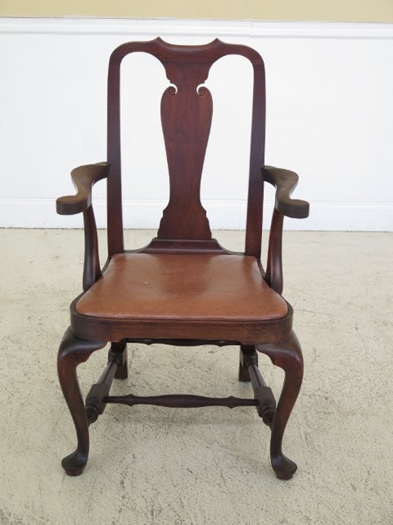 38740ec Wallace Nutting Block Signed Walnut Armchair Etsy