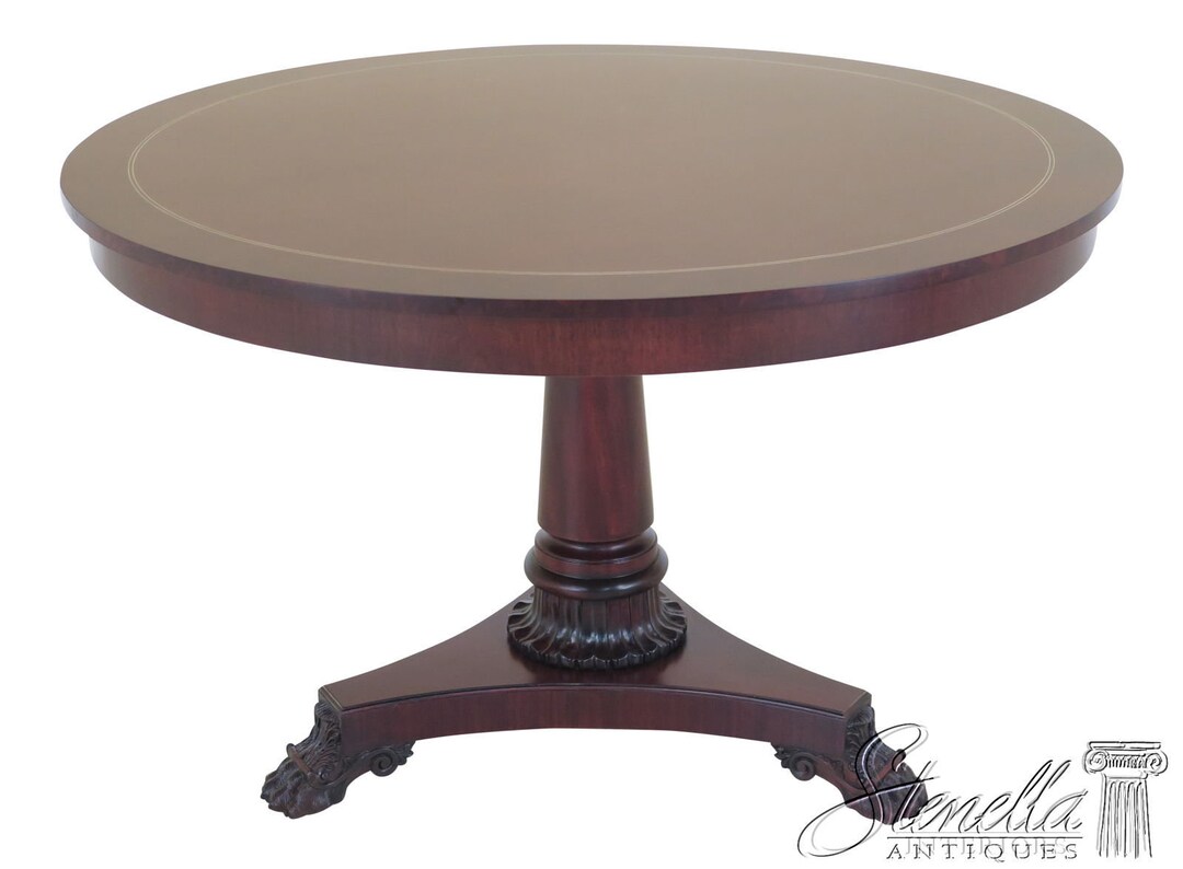 L46207: KINDEL Model #76-012 Round Empire Mahogany Library