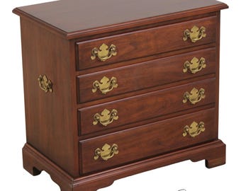 L74662: HENKEL HARRIS Cherry 4 Drawer Chairside Chest