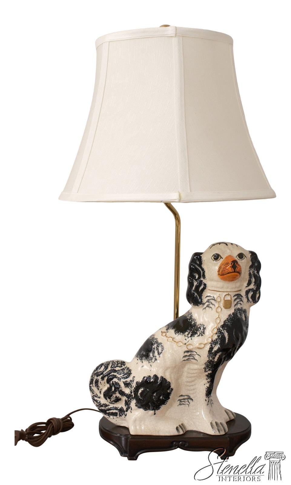 洋服通販 - 新作アイテムを Vintage Dog Lamp - Etsy アンティーク雑貨