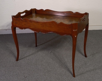 53090EC: BAKER Country French Walnut & Cherry Tea Table