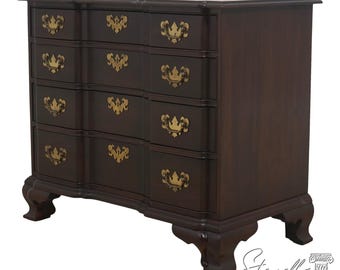 F72535: ETHAN ALLEN Cherry Block Front Bachelors Chest