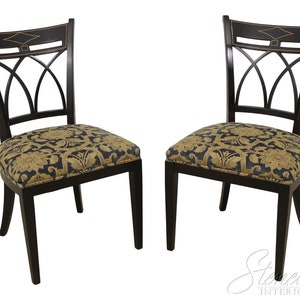 55967EC: Pair JOHN WIDDICOMB STICKLEY Regency Side Chairs