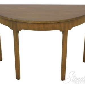 58229EC: KITTINGER Colonial Williamsburg Demilune Console Table