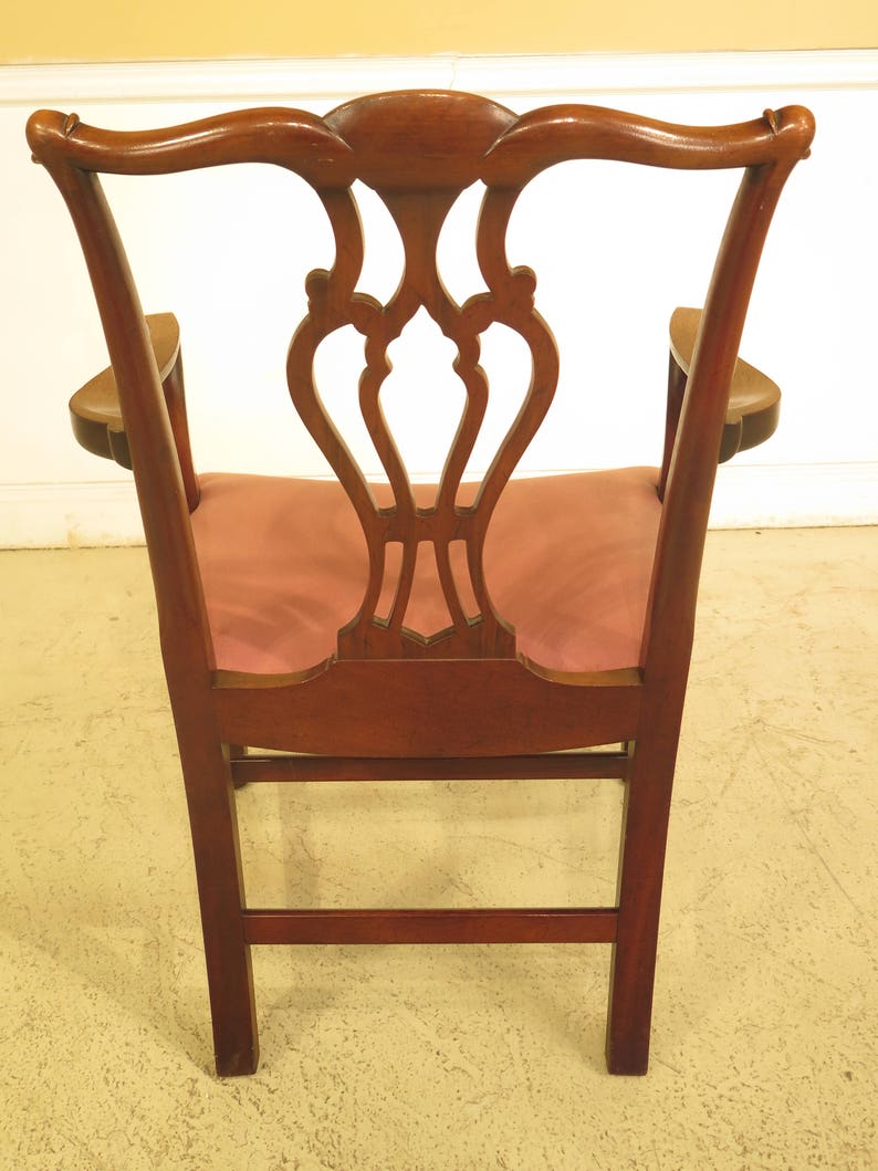 44047EC SAYBOLT CLELAND Chippendale Mahogany Devon Arm Chair