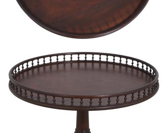 L72919: BAKER Stately Homes Mahogany Tilt Top Table