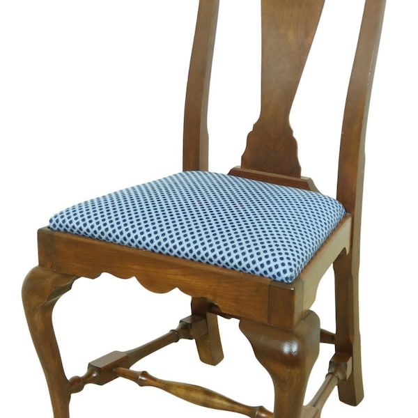 F54012EC: Queen Anne Solid Cherry Primitive Side Chair