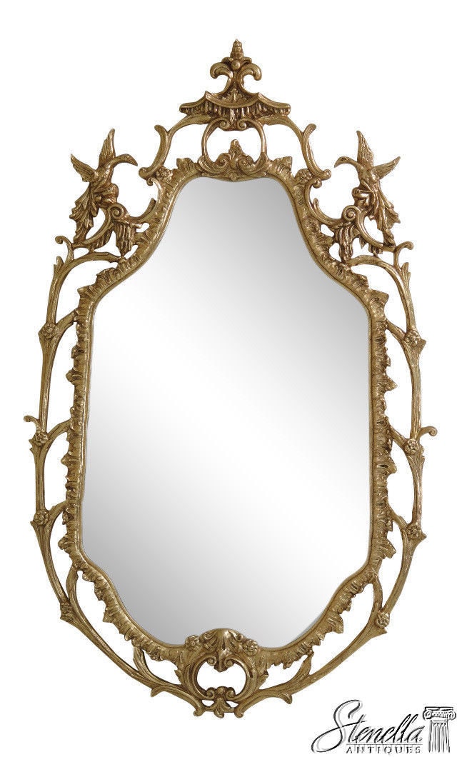 L45745Ec Friedman Brothers Model #6522 Phoenix Carved Framed Mirror