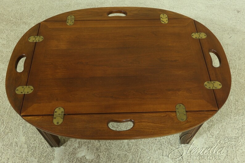 54148EC THOMASVILLE Cherry Chippendale Butler Coffee Table Etsy