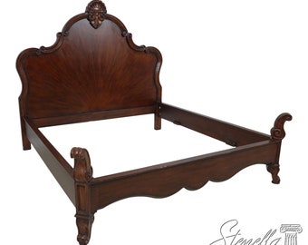 61308EC: King Size Inlaid Cherry French Style Bed