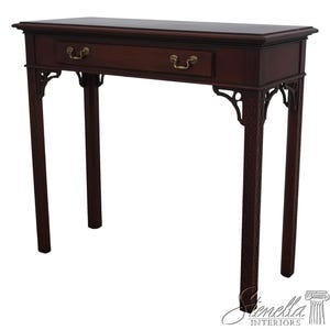 L68632: Chippendale Style Burl Walnut & Mahogany Sofa Table