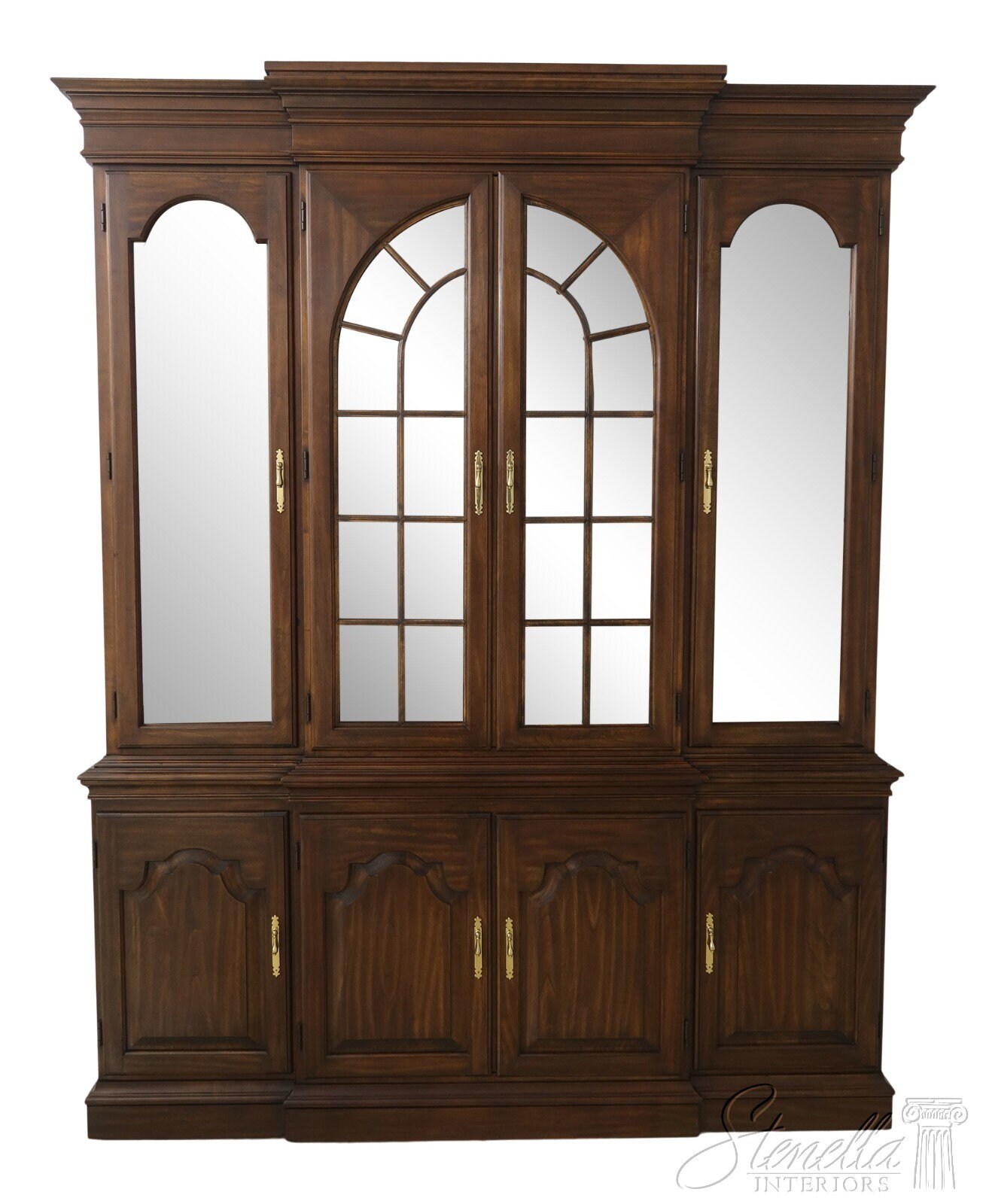 Solid cherry china hutch deals
