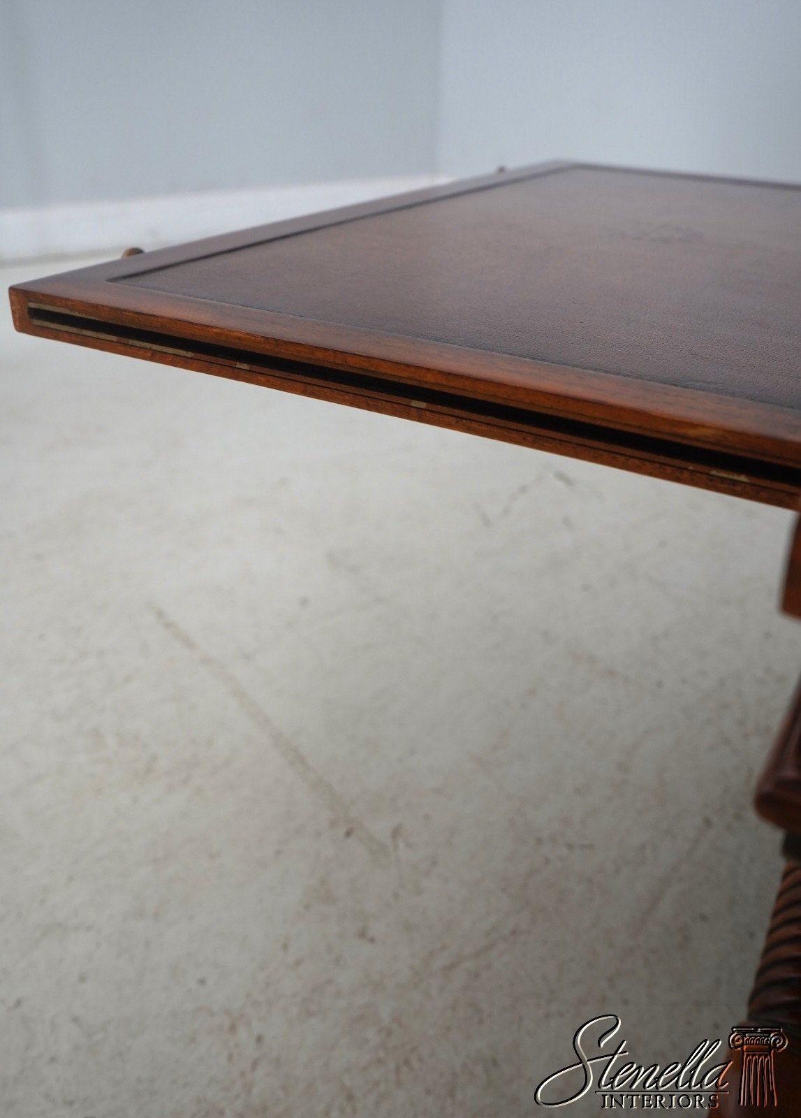 L64739EC: THEODORE ALEXANDER Leather Top Shoe Foot Coffee Table - Etsy