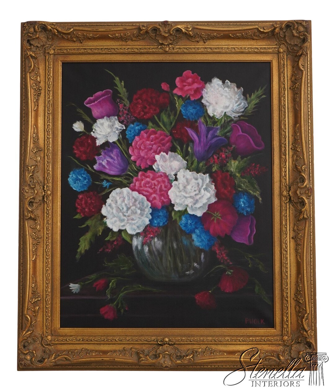 F63519EC: Artist Signed Floral Still Life Oil Painting on Canvas - Etsy
