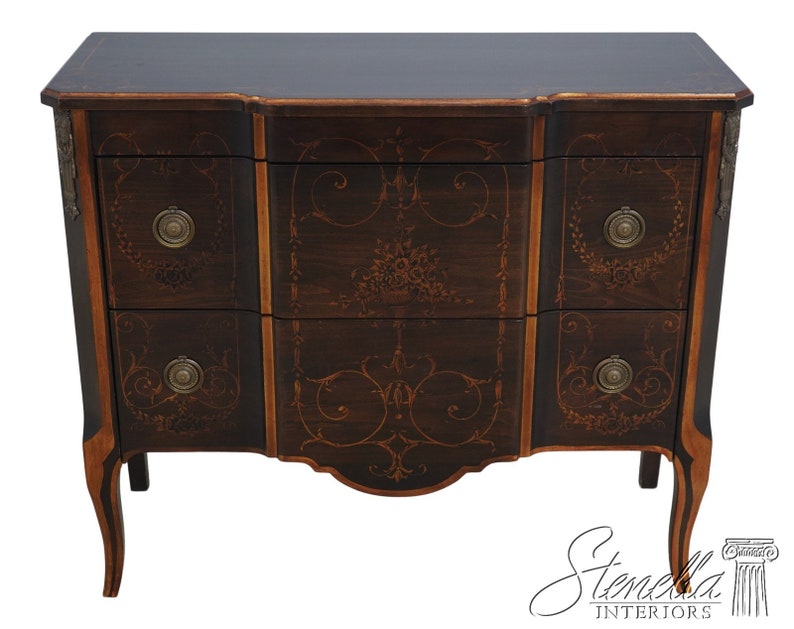 63286EC: JOHN WIDDICOMB Neoclassical Paint Decorated Commode Chest image 1