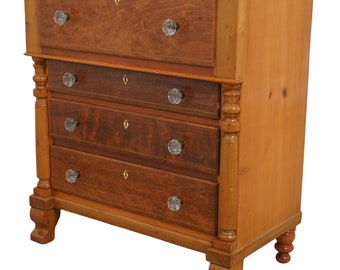 F62686EC: Antique American Empire Small Scale Chest Of Drawers