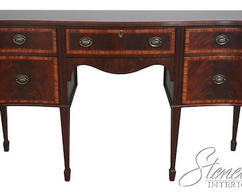 L72601: CRAFTIQUE Mahogany Inlaid Bowfront Sideboard