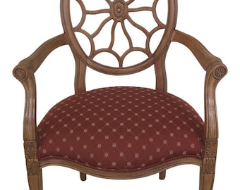 Pretty Pair of Vintage Spider Back Arm Chairs - Made in Italy. - Etsy
