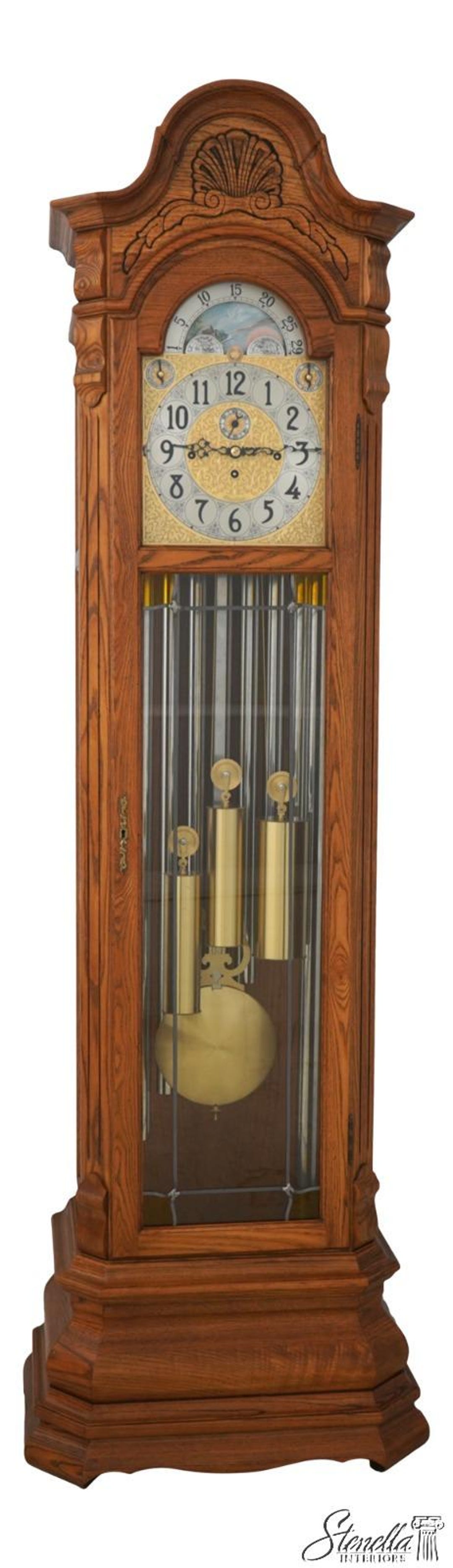 68511: HERSCHEDE Oak Thomas Jefferson 9 Tube Grandfather Clock - Etsy