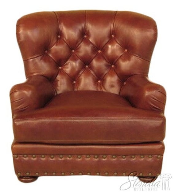 Henredon leather chair deals