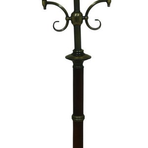 49510EC: KNOB CREEK Mahogany Base Floor Lamp