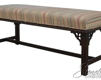 72502:  DREXEL HERITAGE Mahogany Chippendale Style Window Bench