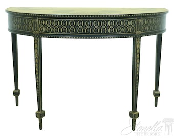 53663EC: Stunning Paint Decorated Console Or Hall Table