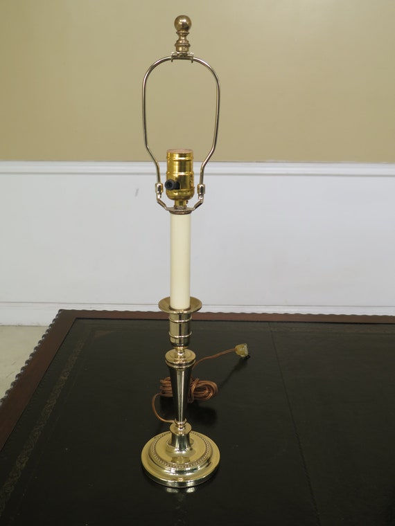 F47763ec Baldwin Brass Candlestick Style Table Lamp Baldwin Brass Candlestick Style Table, Baldwin Brass Candelabra Desk Lamp