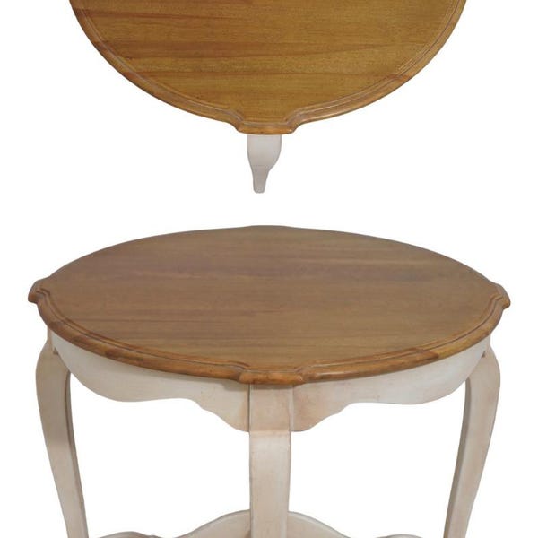 L72088: ETHAN ALLEN French Country Style Round Side Table